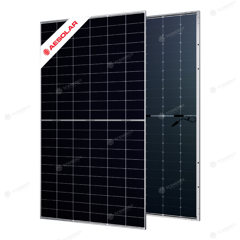 Tấm Pin Năng Lượng Mặt Trời AE Solar 630W 2 Mặt Kính