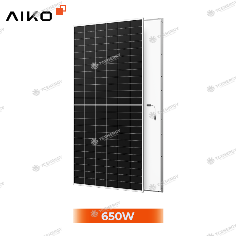 Tấm Pin Năng Lượng Mặt Trời AIKO 650W 1 Mặt Kính